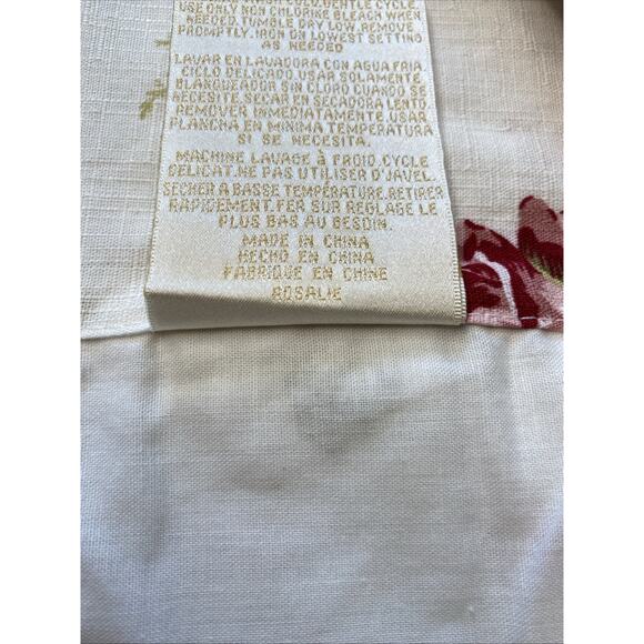 Piper & Wright Rosalie Valance Curtain Straight 86"x19 Floral Cottagecore Lace - Picture 10 of 12